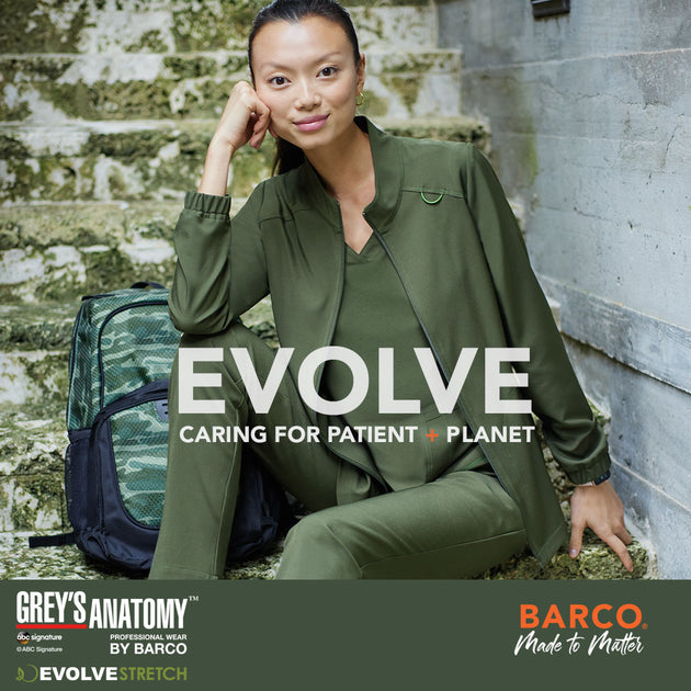 Grey's Anatomy by Barco Evolve Sustainable STRETCH Terra Women's 6-Pocket Cargo  Jogger Scrub Pants - Petite, Nursing Pants